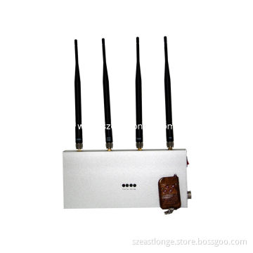 5 Band 3g 4w Remote Control Jammer Blocker Est-505d , 2100 - 2200mhz